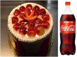 Çilekli Pasta Cola Hediyeli