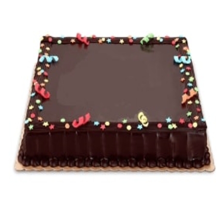 Doğal Malzemeli 80 Kişilik Kare Çikolatalı Yaş Pasta